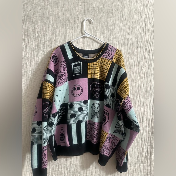 Her Universe The Nightmare Before Christmas Sally Patchwork Sweater Sz 3x - Picture 2 of 3